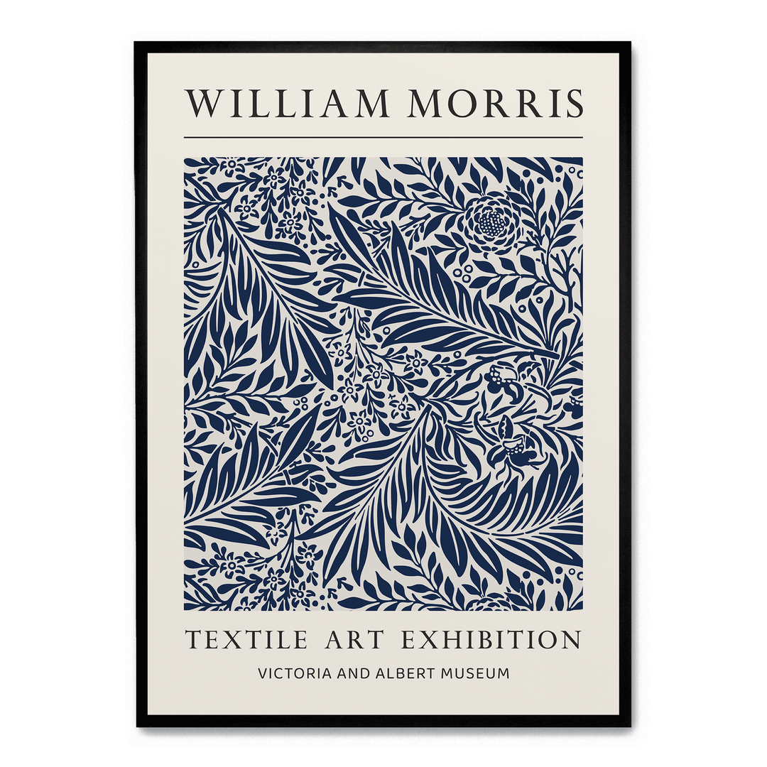 Blue Leaves Ornament Pattern