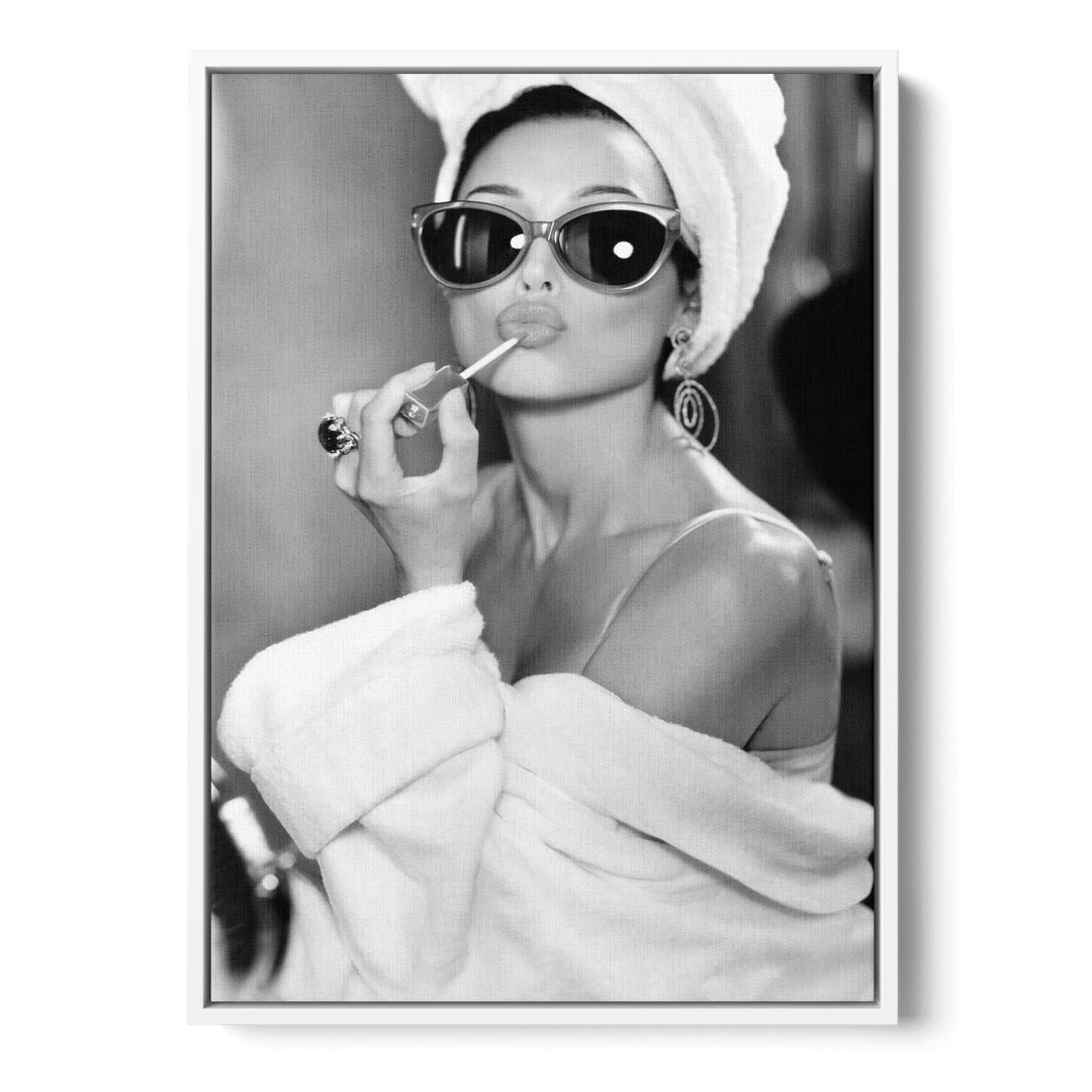 Audrey Hepburn Lipstick Canvas