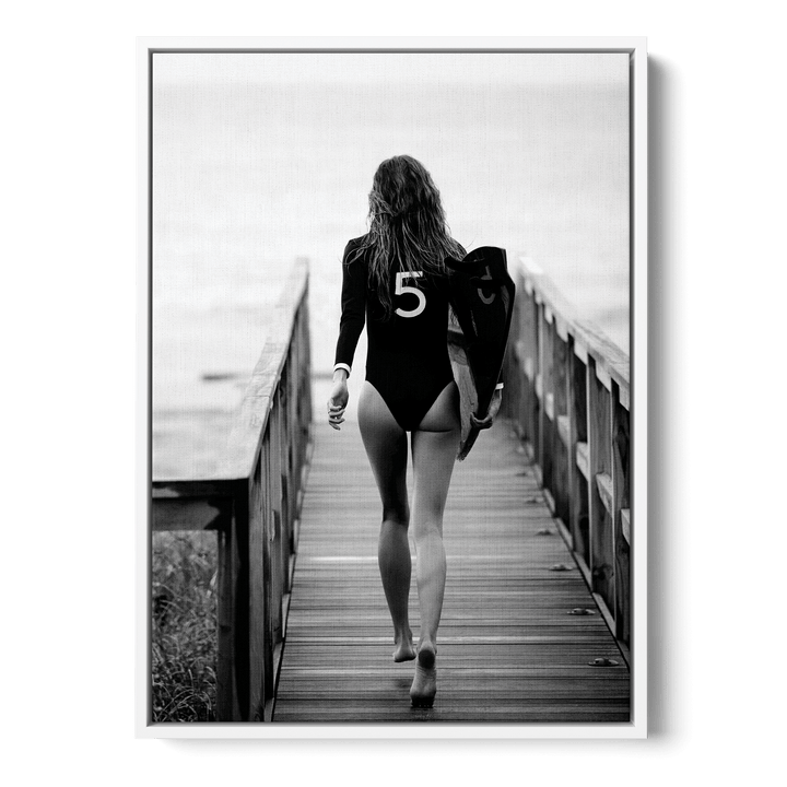No. 5 Surfer Girl Canvas