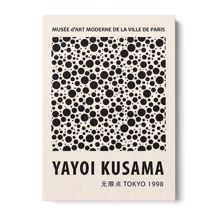 Yayoi Kusama - Black Dots Canvas