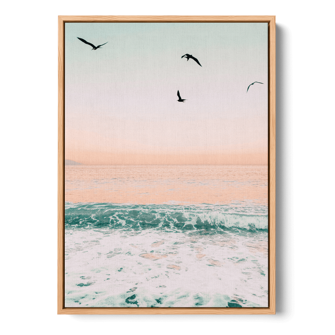 Beach And Birds Canvas
