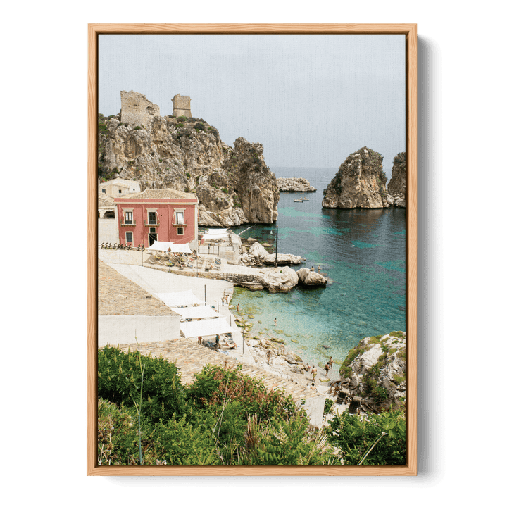 By The Cliffs Of Italy Canvas