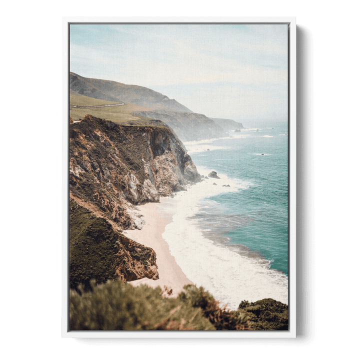 Coast With Blue Water Canvas
