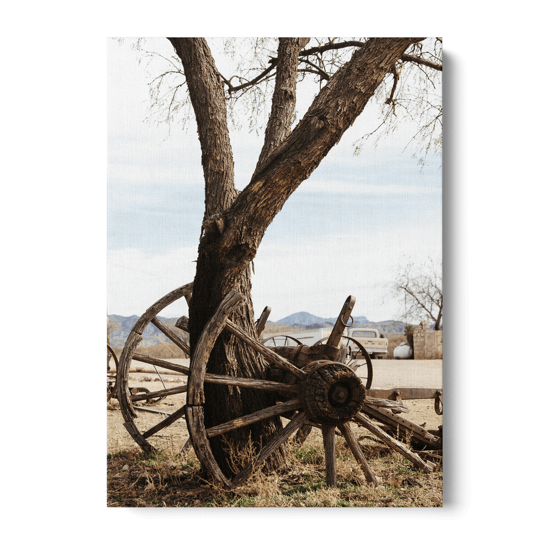 Horse Drawn Carriage Wheels Canvas