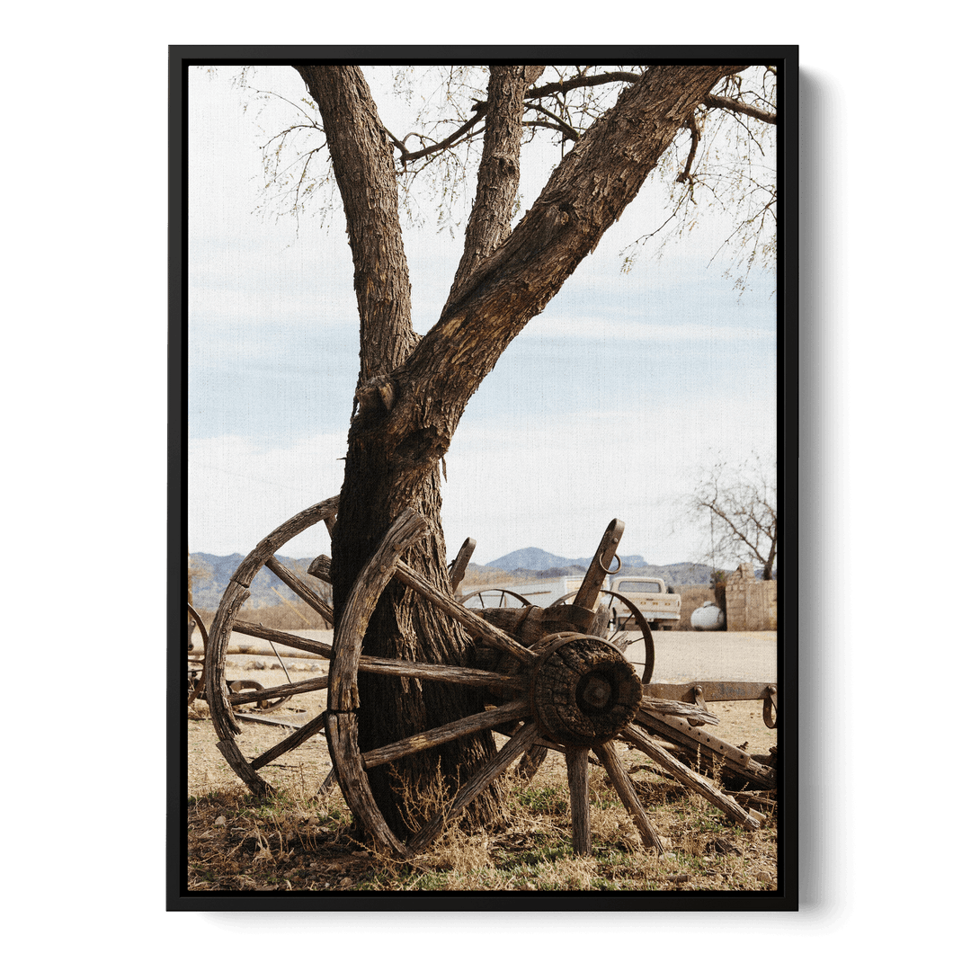 Horse Drawn Carriage Wheels Canvas