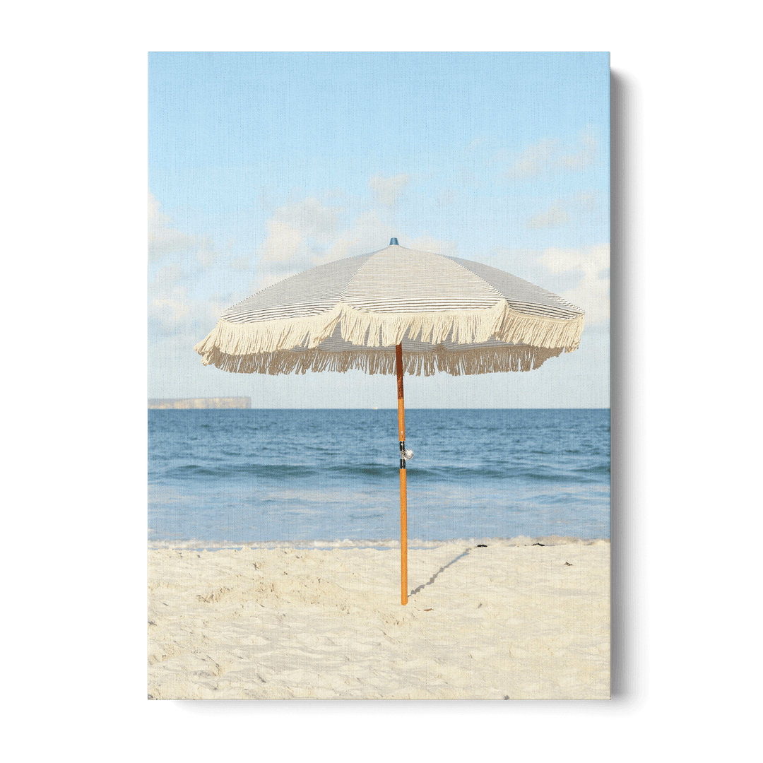 Parasol On The Beach Canvas