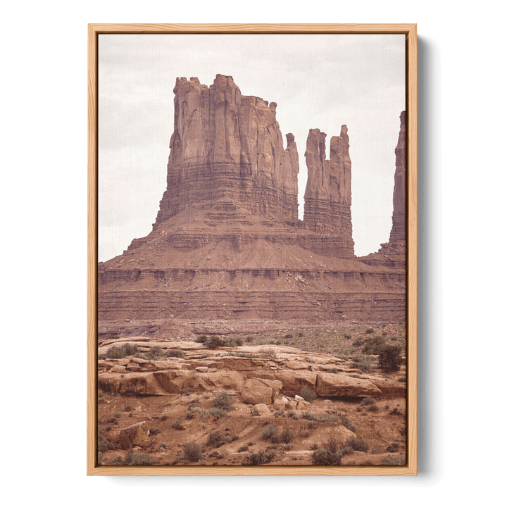 Rocky Mountains In The Desert Canvas