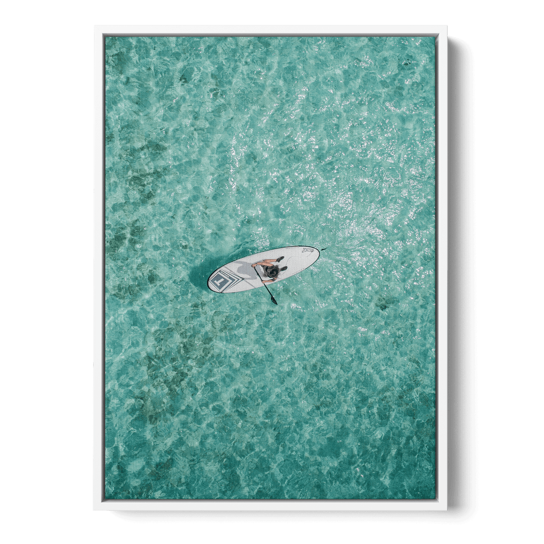 Surfing On The Water Canvas