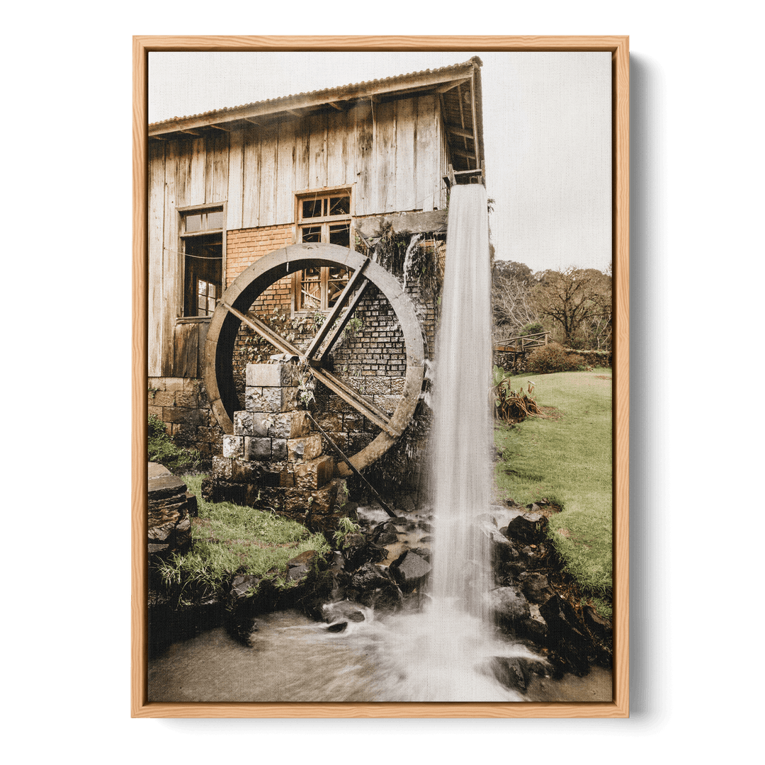 Watermill In The Countryside Canvas