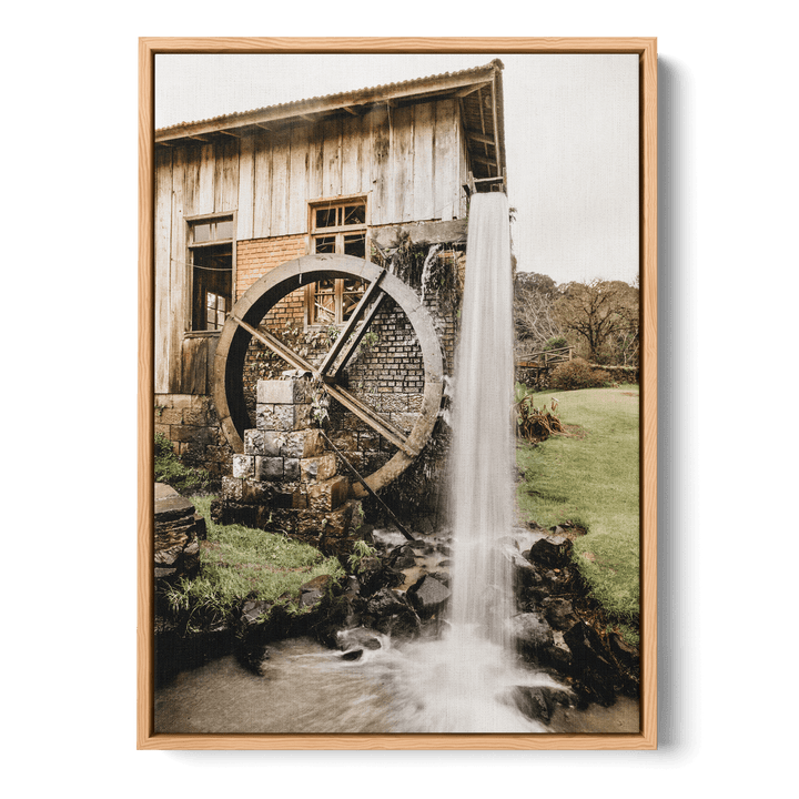 Watermill In The Countryside Canvas