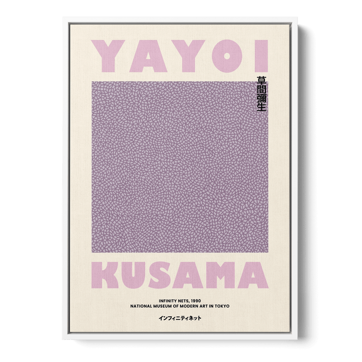 Yayoi Kusama - Purple Infinity Net Canvas