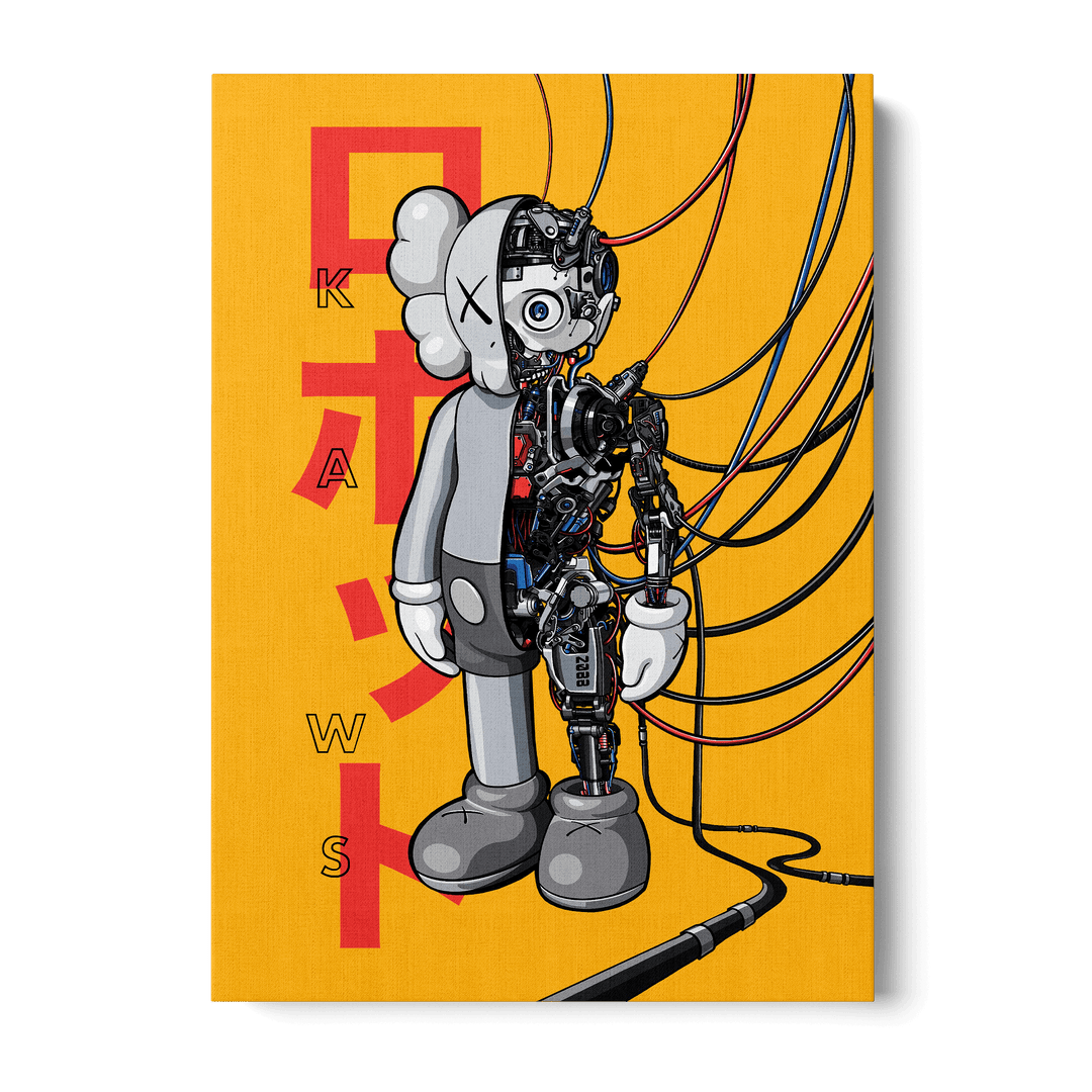 KAWS Robot Canvas