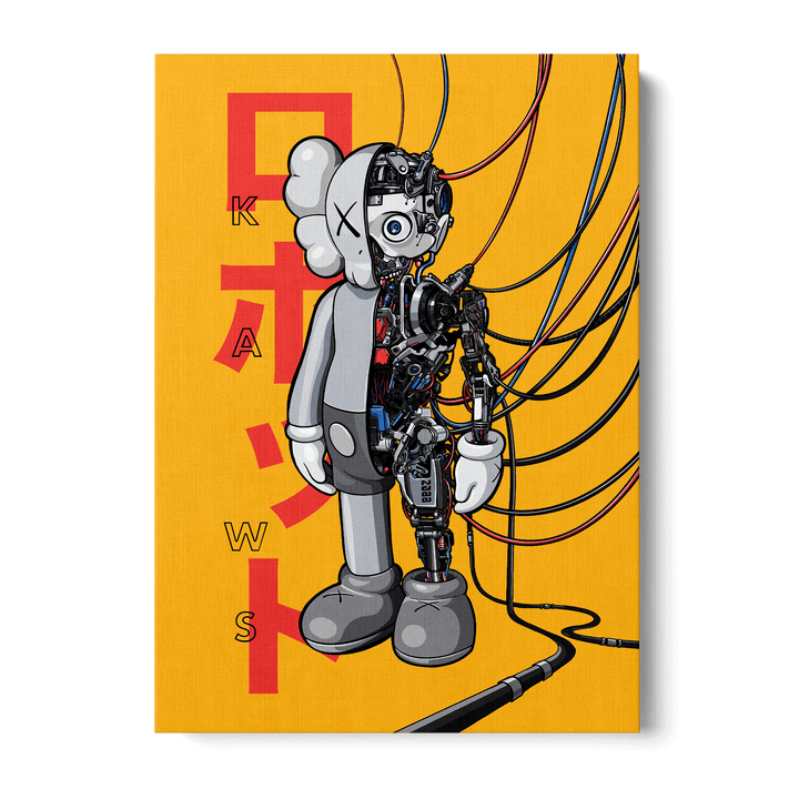 KAWS Robot Canvas
