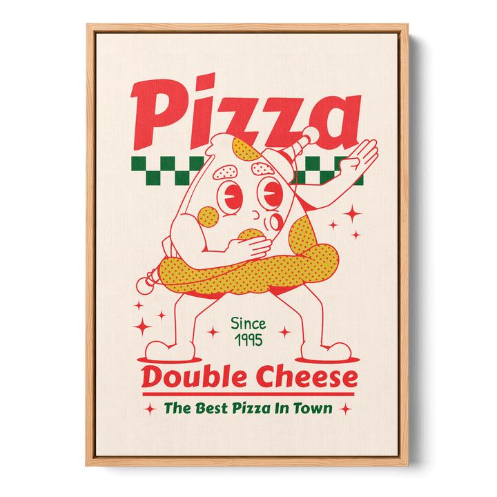 Pizza Double Cheese Canvas