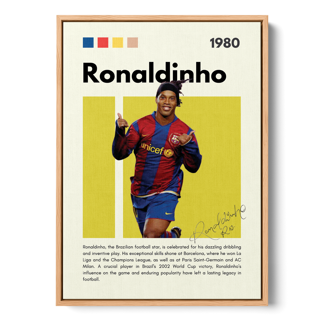 Ronaldinho Football Icons Canvas