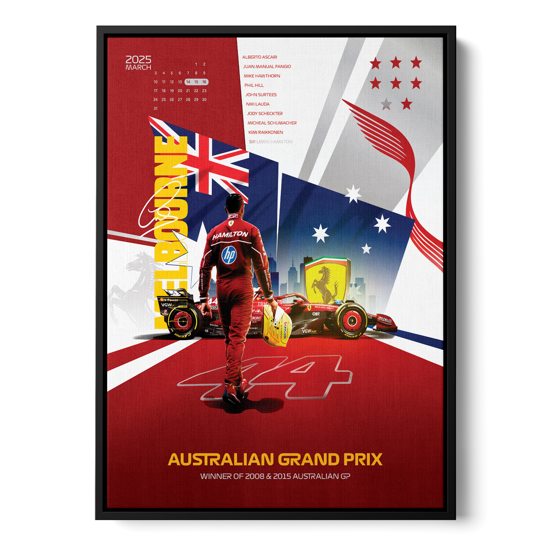 Lewis Hamilton Formula Icons Canvas