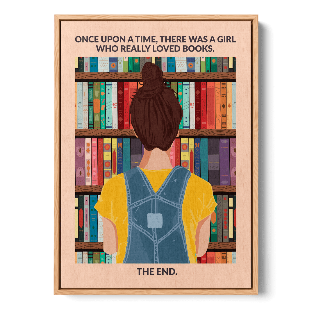 Book Girl Canvas