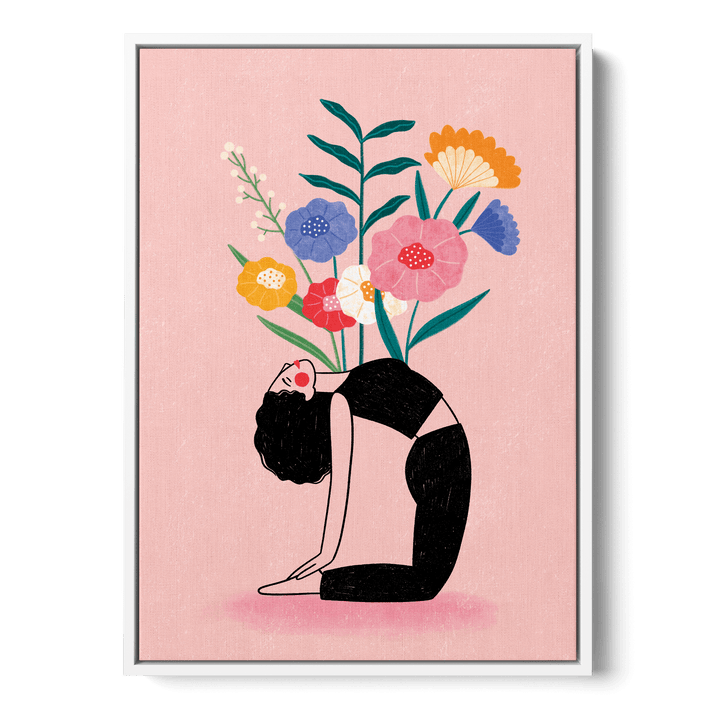 Floral Yoga Fusion Canvas