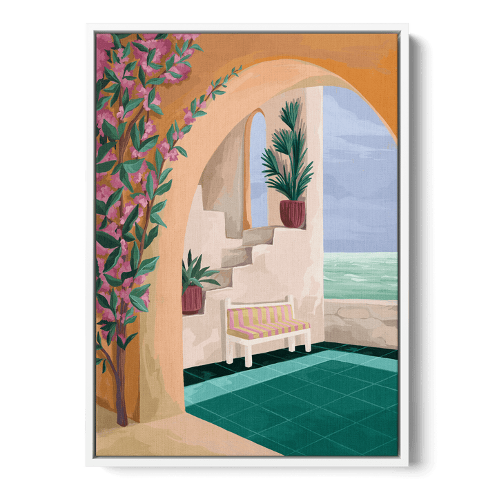 Bench With A View Canvas