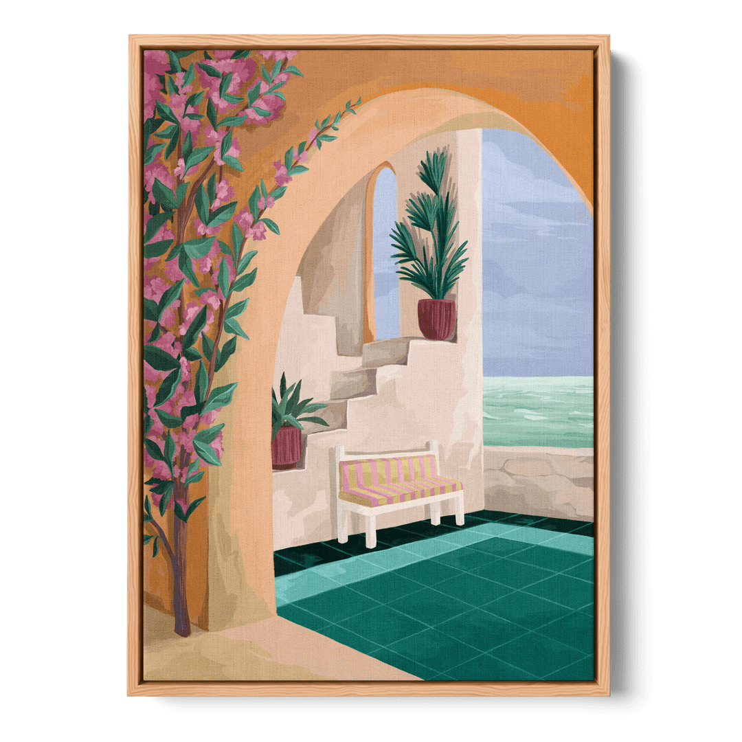 Bench With A View Canvas