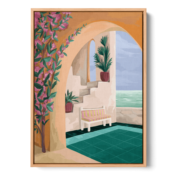 Bench With A View Canvas