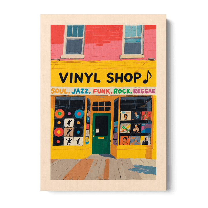 Vinyl Shop Canvas