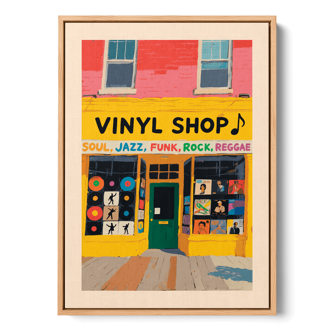 Vinyl Shop Canvas