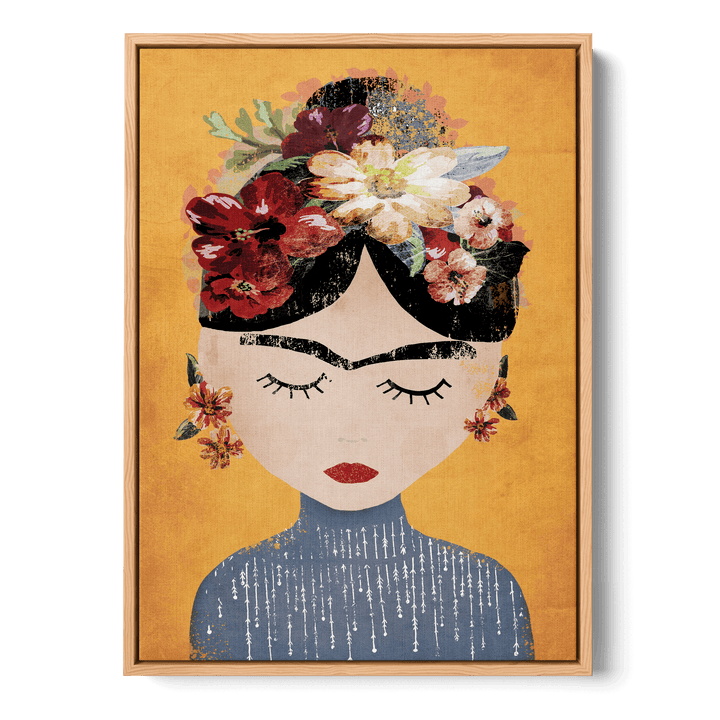 Frida (Yellow Version) Canvas