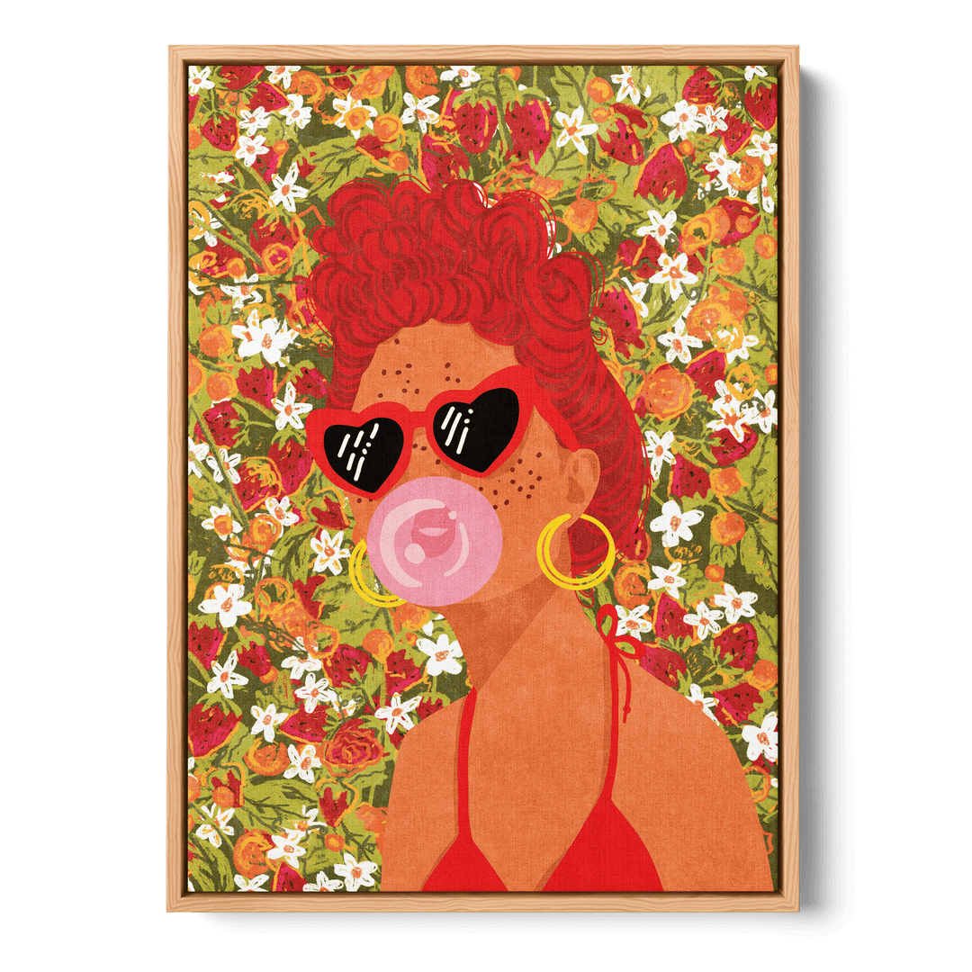 Strawberry Lady Canvas