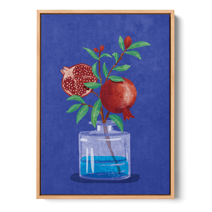 Pomegranate In Vase Canvas