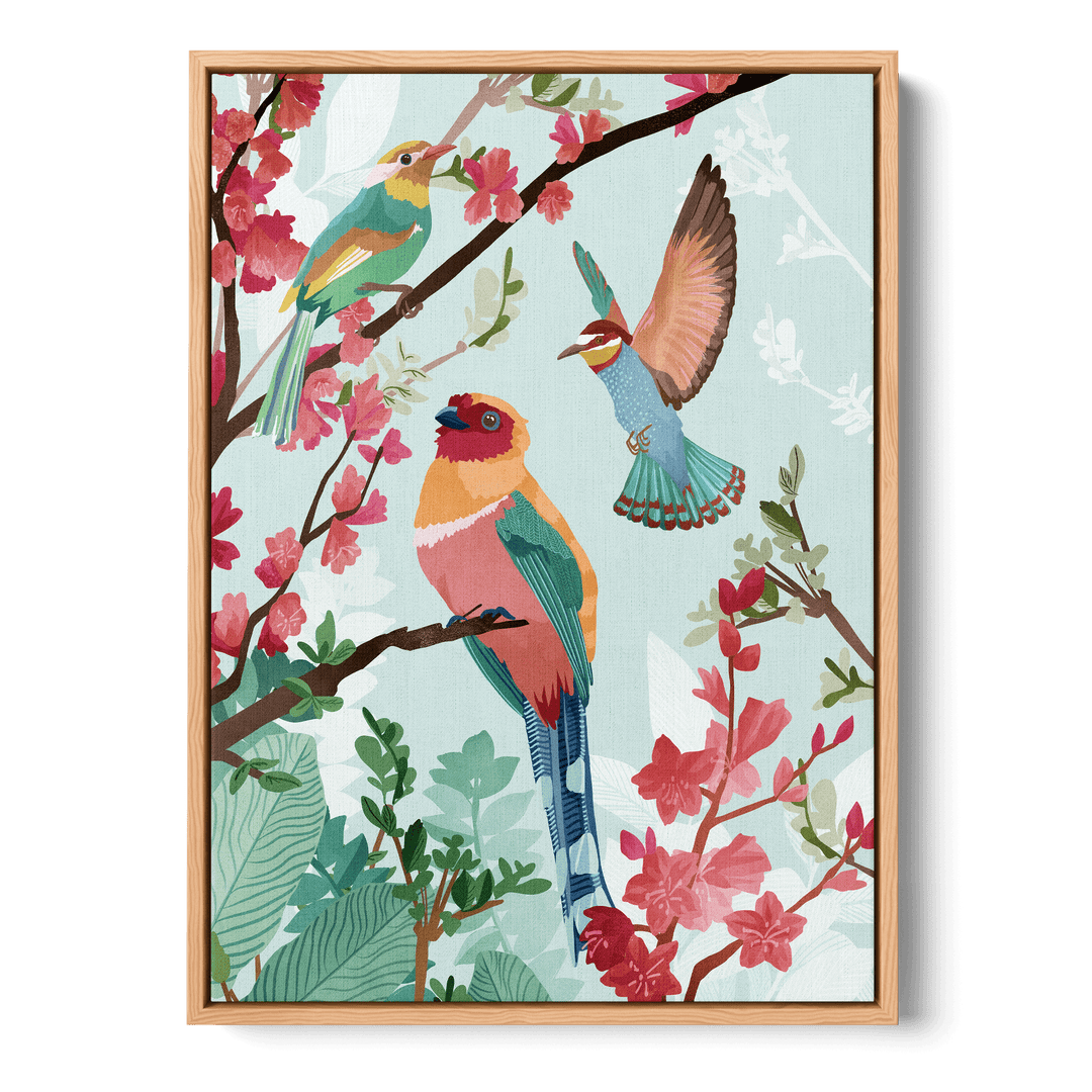 Birds Of Summer Canvas
