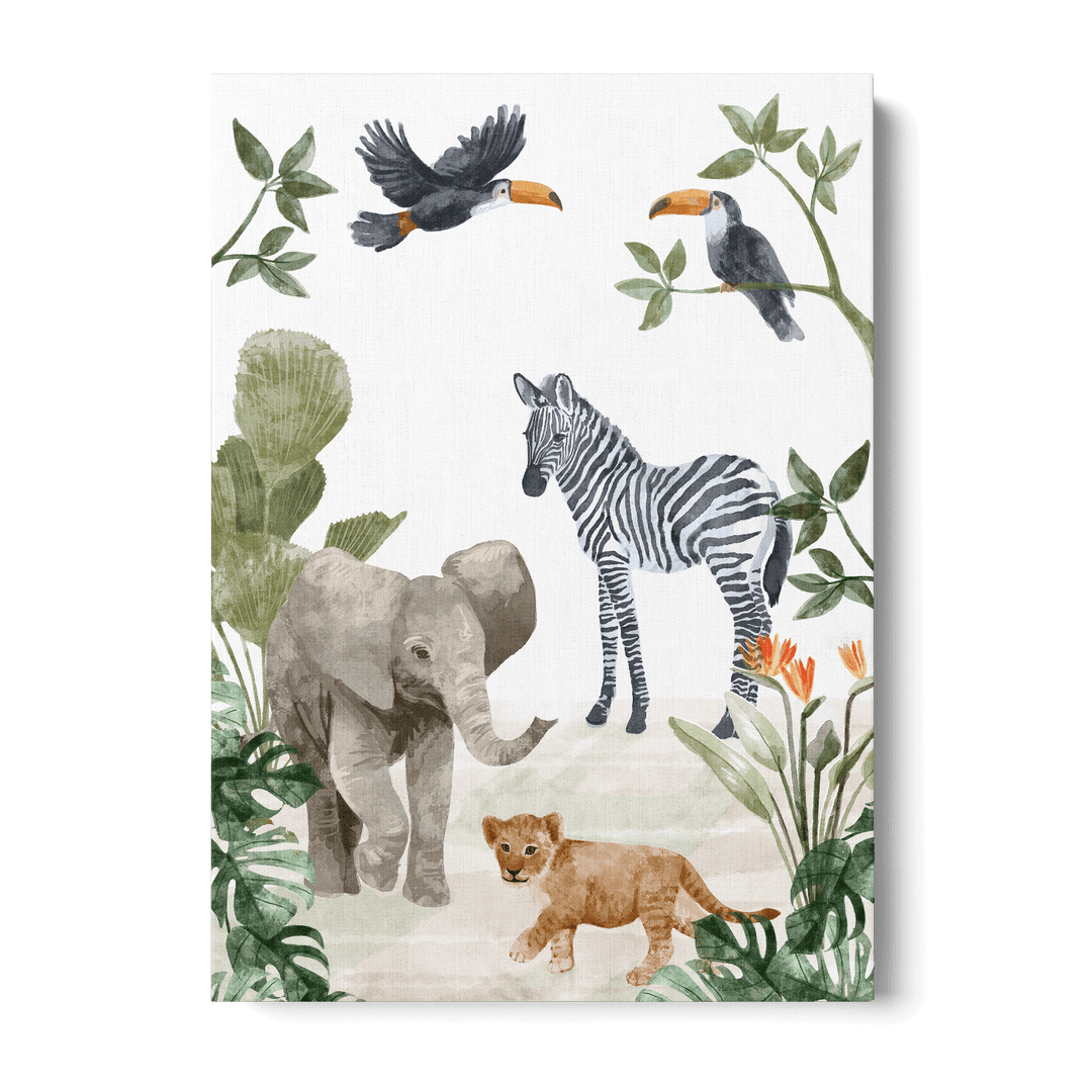 Jungle Babies Canvas