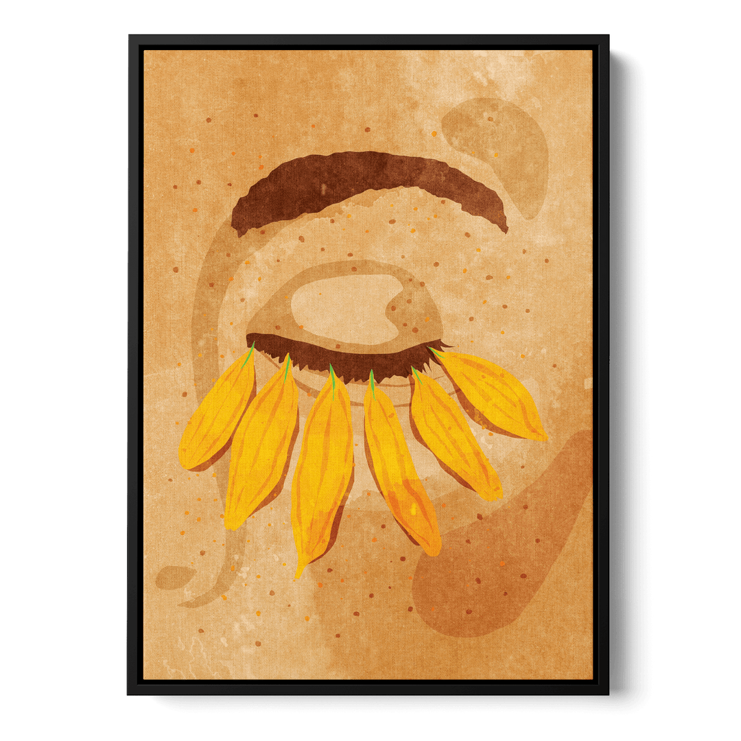 Flower Power Eye Lashes Canvas