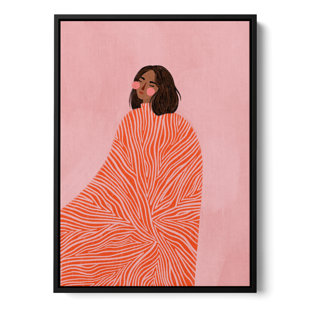 Woman With Swirls Canvas