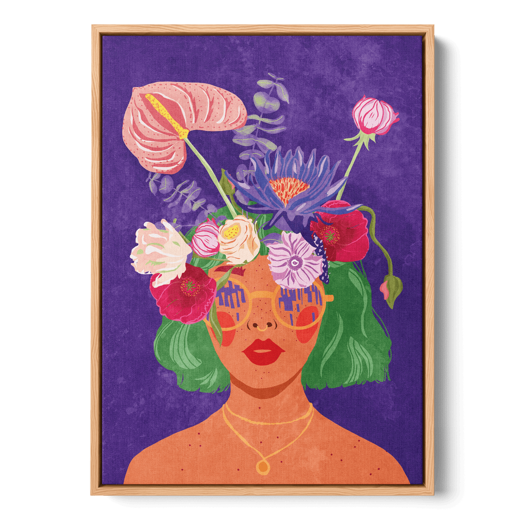 Flower Head Canvas