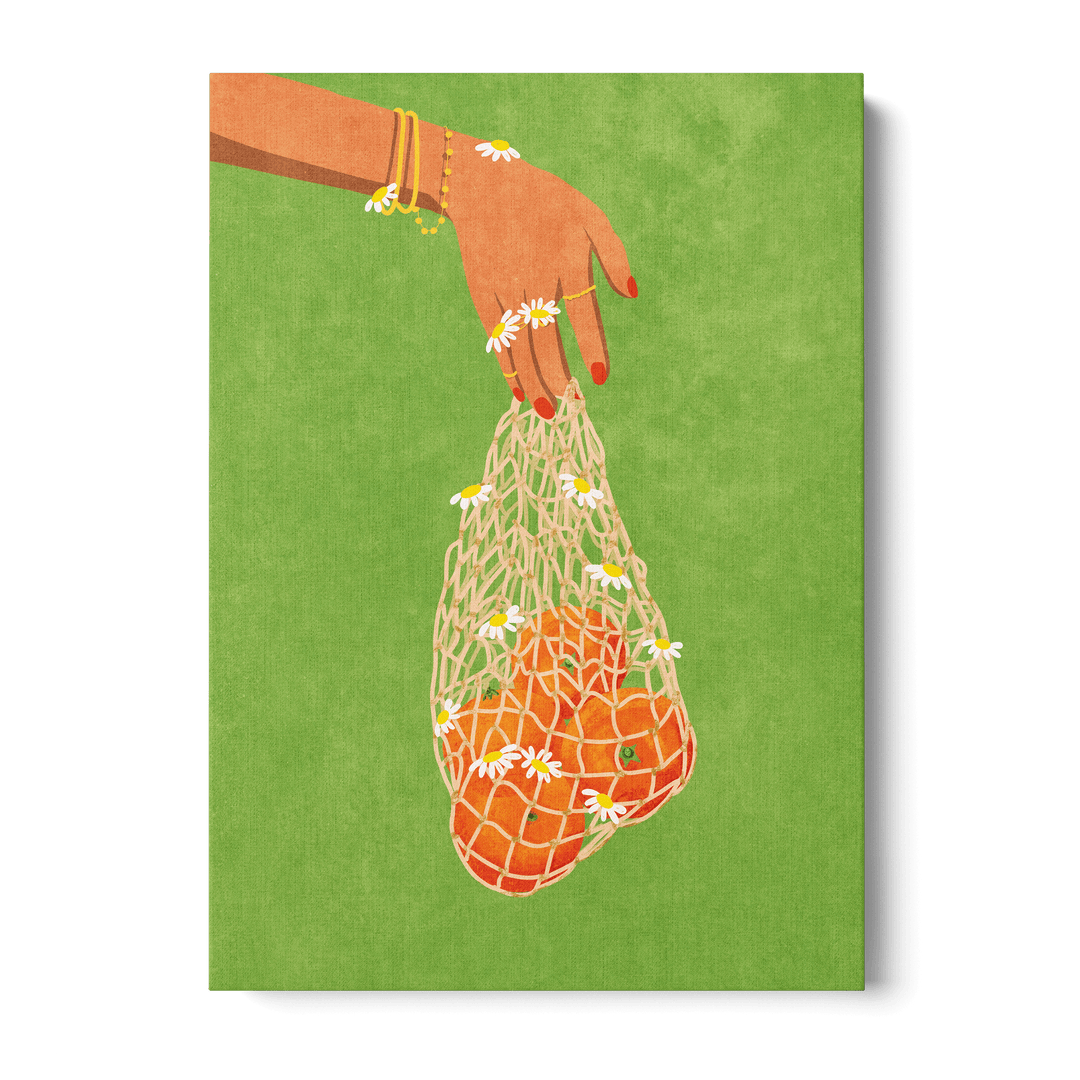 Fresh Oranges Canvas