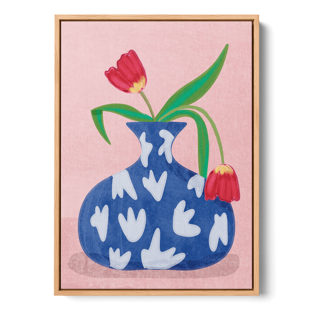 Tulips In Vase Canvas