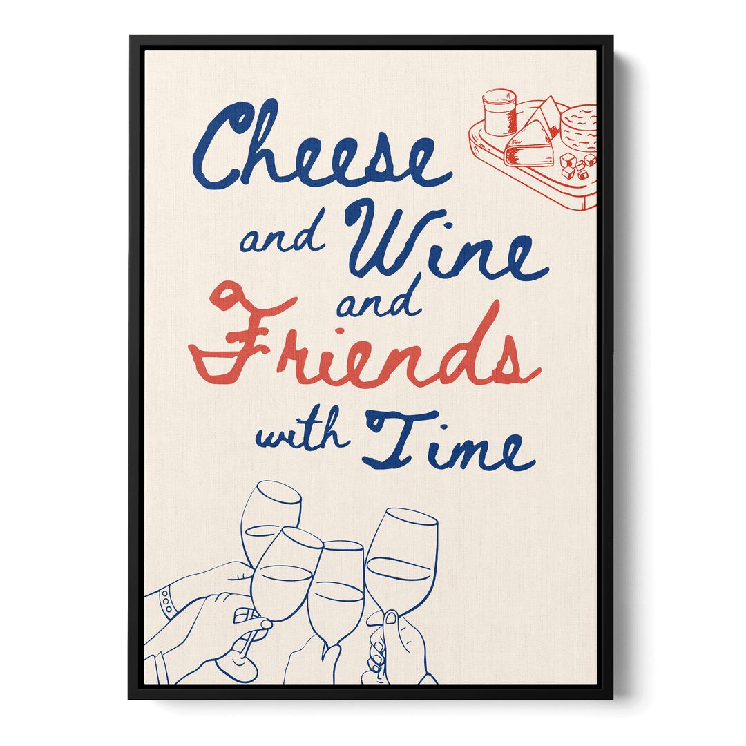 Cheese And Wine Canvas