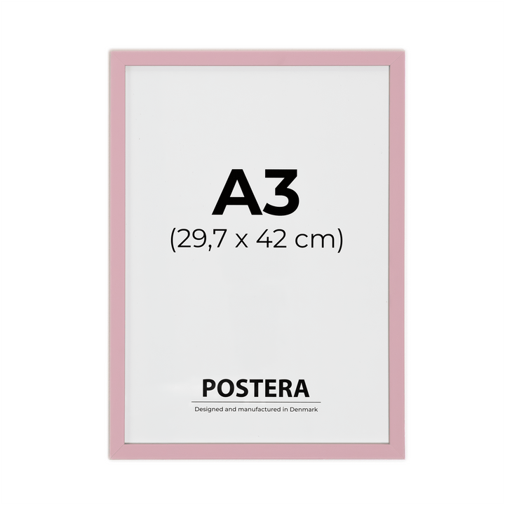 Oudroze lijst - A3