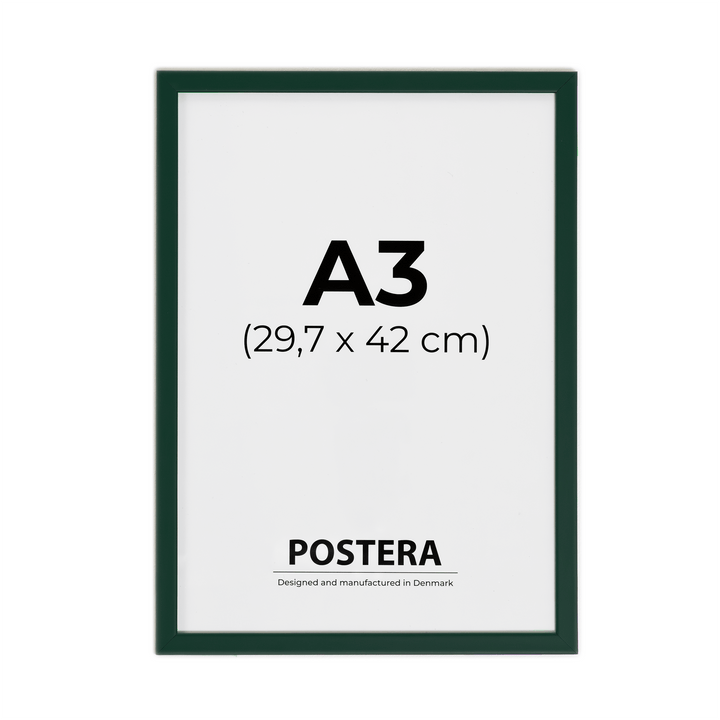 Donkergroene lijst - A3