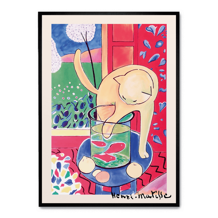Matisse Cat With Red Fish