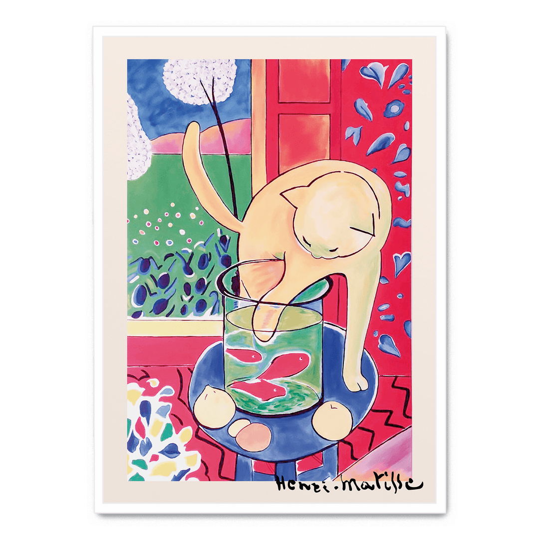 Matisse Cat With Red Fish