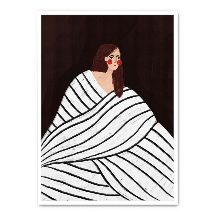 Woman With BW Stripes