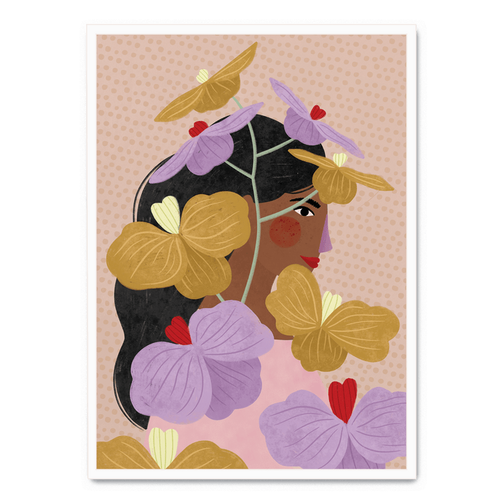 Hidden Behind Yellow Purple Flowers