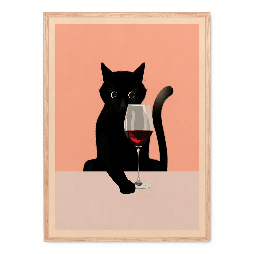 Cat And Wine