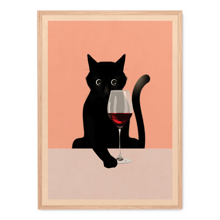 Cat And Wine