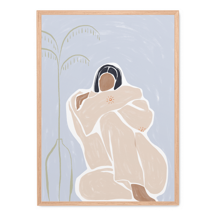 Woman Cuddle Herself