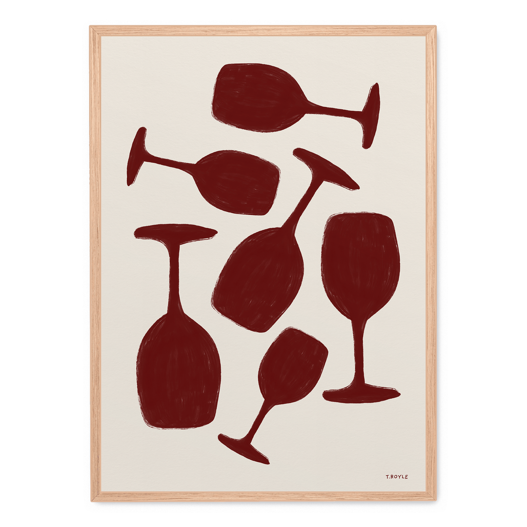 Abstract Wine Glasses