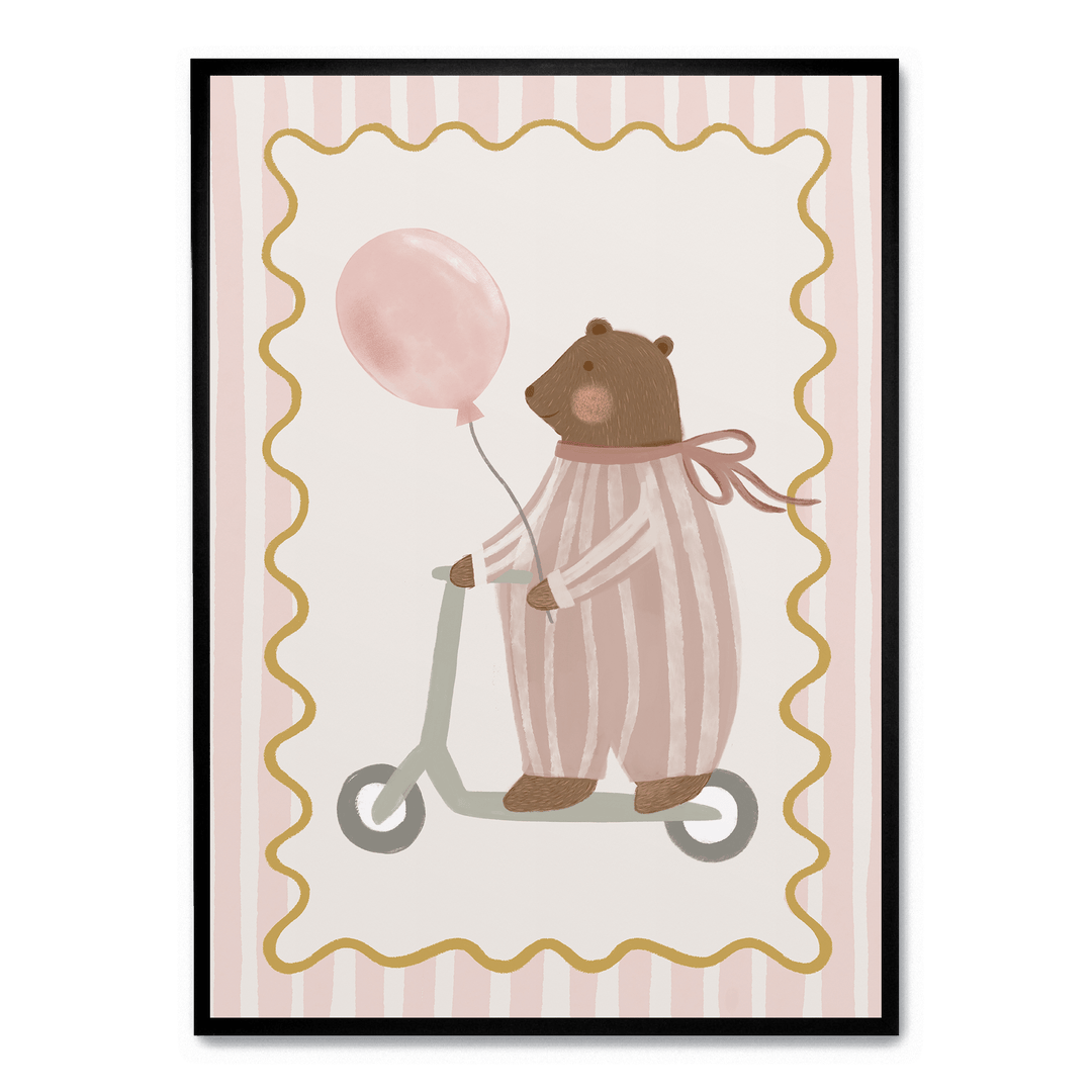 Bear With Pink Balloon