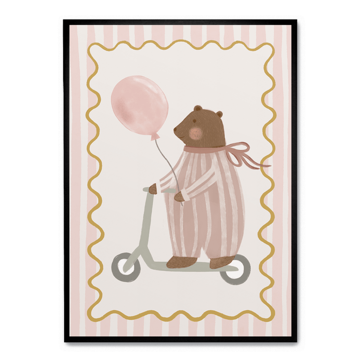 Bear With Pink Balloon